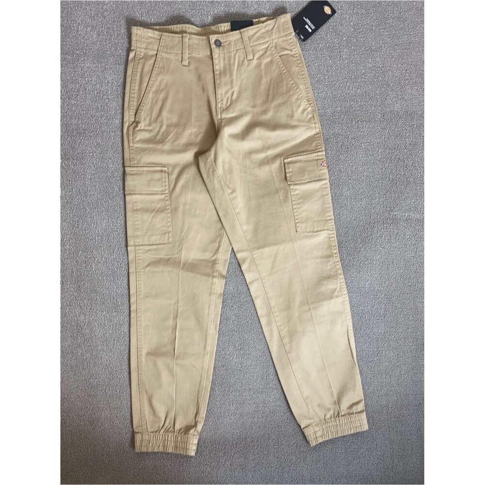 Dickies Women’s High Rise Stretch Fabric Khaki Utility Cargo Jogger Pants